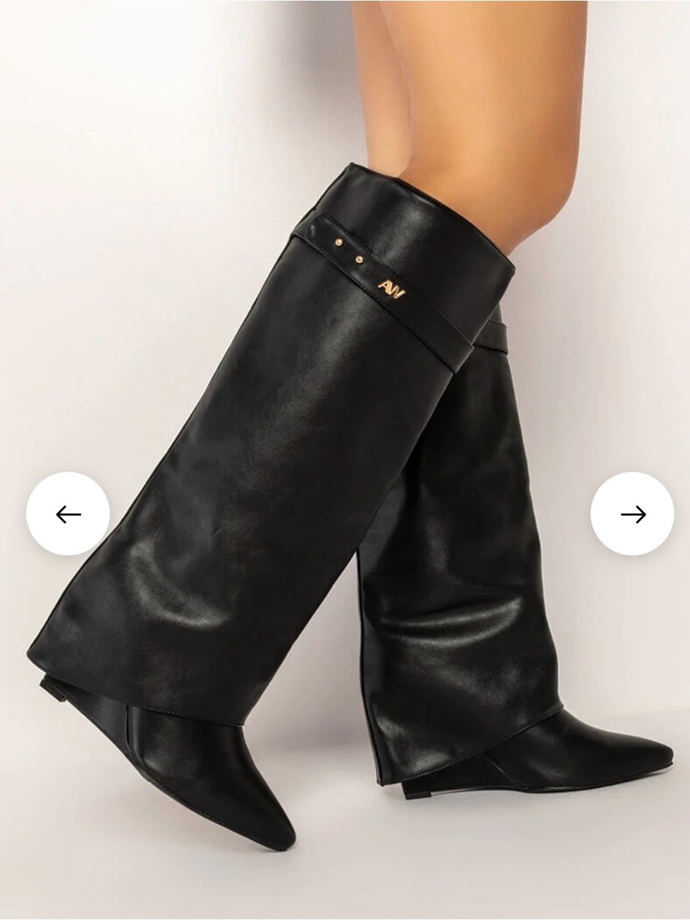 AZALEA WANG STUCK ON YOU WEDGE BOOT IN BLACK